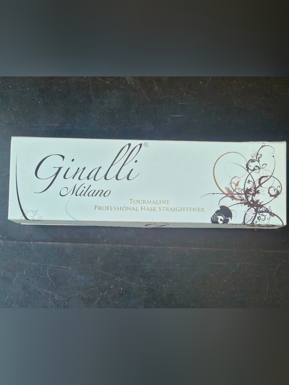 Ginalli Milano Tourmaline Professional Hair Straightener- White